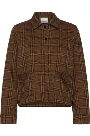 Ichi Ihkate Mosley Ja Outerwear Jackets Light-summer Jacket Brown