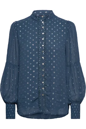 Bruuns Bazaar Dietesbblillys Shirt Tops Blouses Long-sleeved Navy