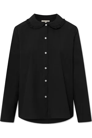 Studio Feder Petra Shirt - Lace Tops Shirts Long-sleeved Black
