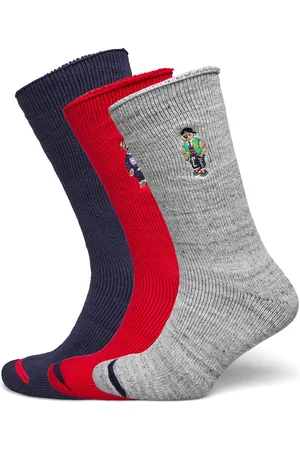 Ralph Lauren Polo Bear Roll-Top 3-Sock Gift Set Underwear Socks Regular Socks Multi/patterned