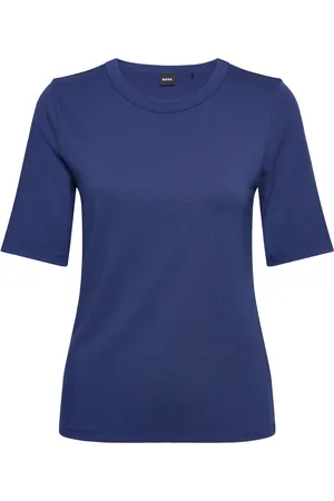 HUGO BOSS Efita Designers T-shirts & Tops Short-sleeved Navy
