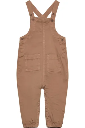 Minymo Overall Twill Bottoms Dungarees Brown