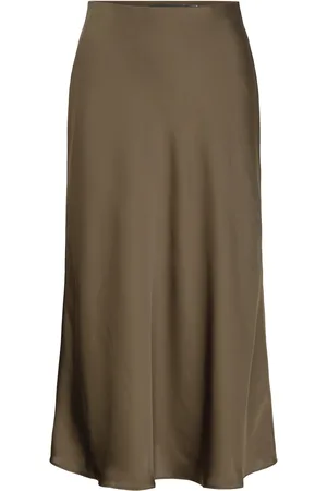 Ralph Lauren Shirt Wt Charm-Skirt Skirts Knee-length & Midi Skirts Khaki Green