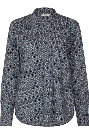 Marc O’ Polo Shirts/Blouses Long Sleeve Tops Shirts Long-sleeved Navy