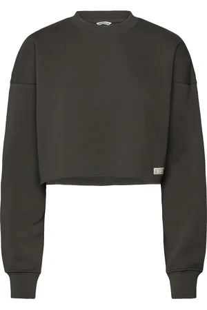 Björn Borg Studio Over D Cropped Crew Sport Women Sport Clothing Sport Sweatshirts & Hoodies Sport Sweatshirts Grey