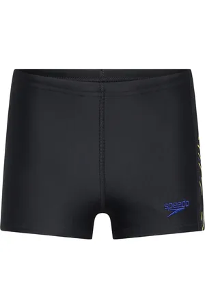 Speedo Boys Plastisol Placement Aquashort Sport Swimshorts Black