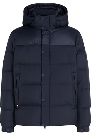 Tommy Hilfiger Mix Down Hooded Puffer Jacket Foret Jakke Navy
