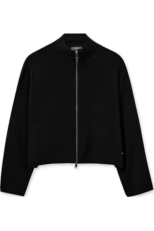 Mos Mosh Mmcardi Zip Cardigan Tops Knitwear Cardigans Black