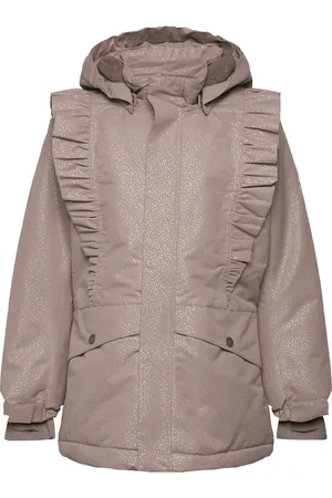 EN FANT Jacket W. Frills Outerwear Jackets & Coats Winter Jackets Pink