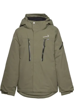 Isbjorn Of Sweden Helicopter Winter Jacket Kids Sport Snow-ski Clothing Snow-ski Jacket Khaki Green