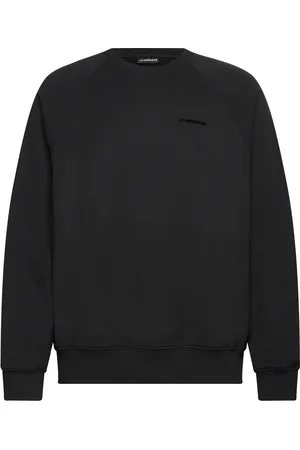 J Lindeberg Callan Crew Neck Tops Sweatshirts & Hoodies Sweatshirts Black