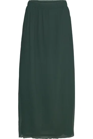 BUBBLEROOM Esme Structured Skirt Skirts Knee-length & Midi Skirts Green