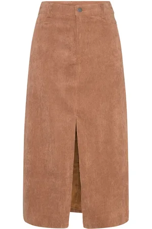 Saint Tropez Gabborsz Skirt Skirts Knee-length & Midi Skirts Brown