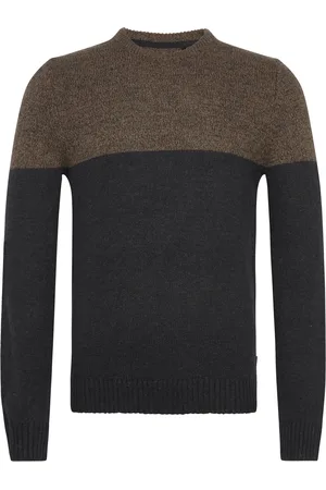 Blend Pullover Tops Knitwear Round Necks Black