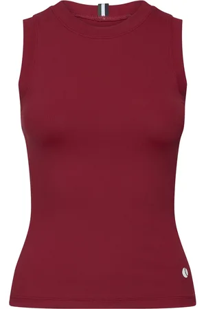 Björn Borg Ace Rib Tank Pocket Sport T-shirts & Tops Sleeveless Burgundy
