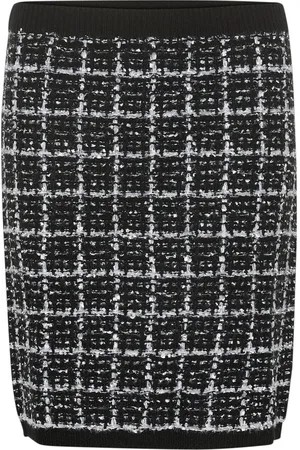 Cream Crbilo Knit Skirt Skirts Short Skirts Black