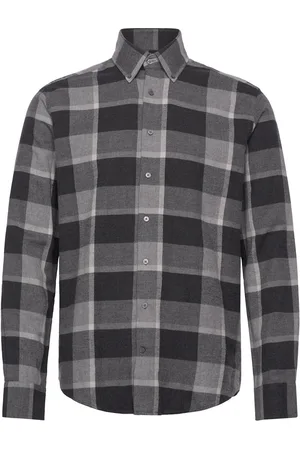 Bruun & Stengade Bs Varuna Casual Modern Fit Shirt Tops Shirts Casual Black