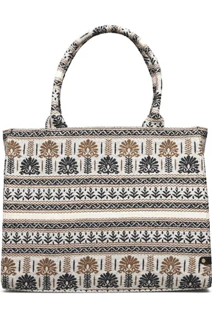 DEPECHE Shopper Bags Totes Cream