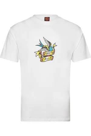 Santa Cruz Sommer Sparrow Front Tops T-Kortærmet Skjorte White