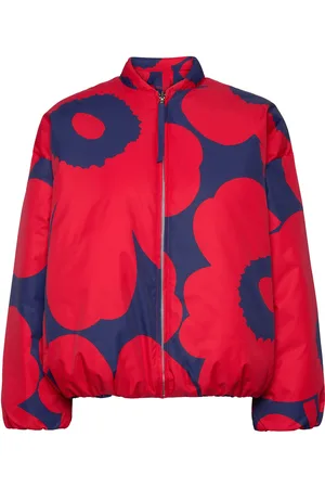 Marimekko Bomberi Unikko Bomberjakke Navy