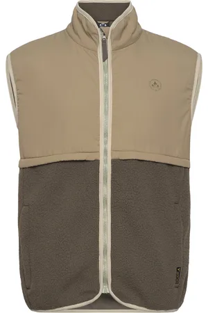 Whistler Oak M Teddy Vest Sport Sport Clothing Sport Outerwear Sport Vests Khaki Green