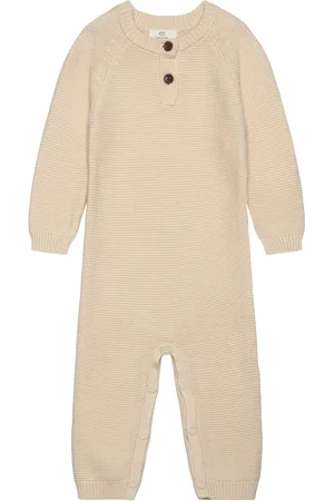 Copenhagen Colors Classic Cotton Baby Full Body Langærmet Body Beige
