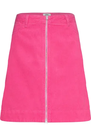 Mads Norgaard Mini Cord Riva Skirt Skirts Short Skirts Pink