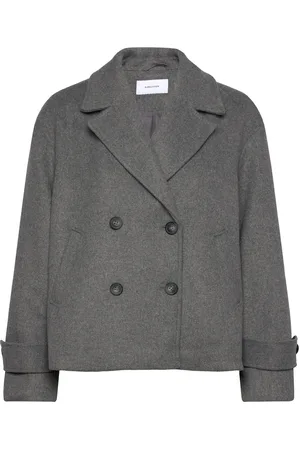 BUBBLEROOM Renate Short Wool Blend Jacket Uldjakke Jakke Grey