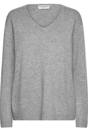 Bruun & Stengade Bs Isidora Regular Fit Knitwear Tops Knitwear Jumpers Grey