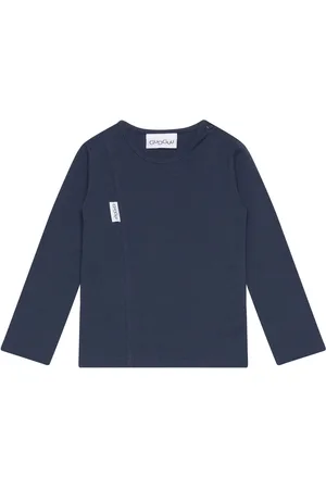 Gugguu Unisex Shirt Tops T-shirts Long-sleeved T-Skjorte Navy