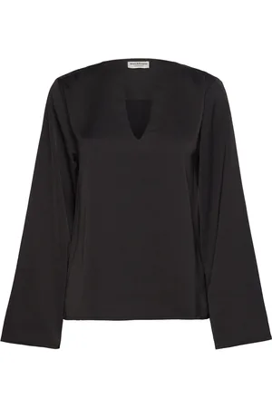 Bruun & Stengade Bs Aubrey Regular Fit Shirt Tops Shirts Long-sleeved Black