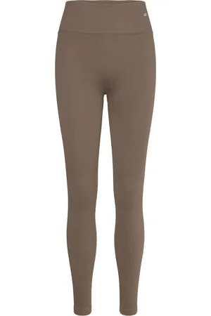 Drop Of Mindfulness Ribbed Seamless Tights Sport Women Sport Clothing Sport Tights Sport Seamless Tights Khaki Green