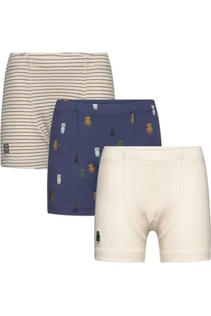 Liewood Felix Printed Boxers 3-Pack Mix Night & Underwear Underwear Underpants Beige