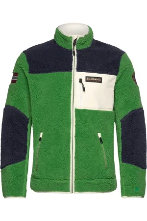 Napapijri Yupik Full-Zip Fleece Tops Sweatshirts & Hoodies Fleeces & Midlayers Green