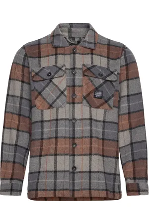 Santa Cruz Lodge Tops Shirts Casual Brown