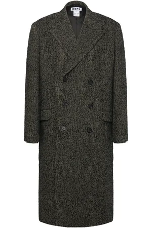 Hope Time Coat Uldfrakke Frakke Grey