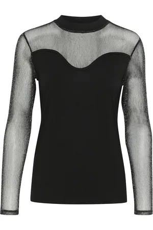 Culture Cushiny Grace Blouse Tops Blouses Long-sleeved Black