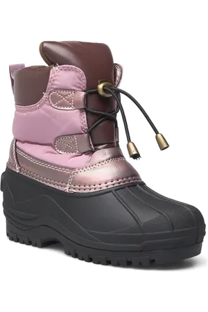 Mikk-Line Winter Boot Vinterstøvler Med Snøre Pink