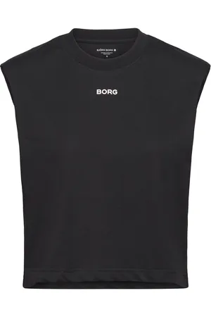 Björn Borg Borg Cropped Tank Sport Women Sport Clothing Sports Tops & T-shirts Sport Crop Tops Sport Sleeveless Crop Tops Black