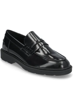 JACK & JONES Jfwdax Leather Loafer Styd Noos Loafers Flade Sko Black Jack & J S