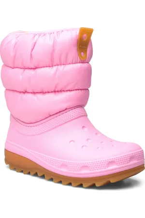 Crocs Classic Neo Puff Boot K Vinterstøvler Pull On Pink