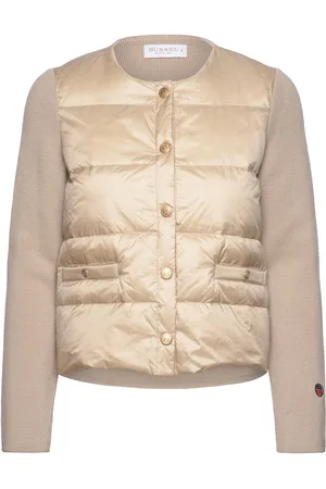 BUSNEL Iva Solid Down Jacket Foret Jakke Beige
