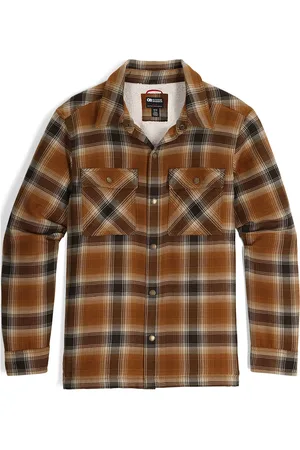 Outdoor Research M Feedback Shirt Jkt Sport Men Sport Clothing Sport Tops Sport Shirts Brown
