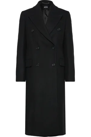 HUGO BOSS Callaf Uldfrakke Frakke Black