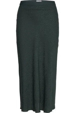 Ahlvar Gallery Hana Snake Skirt Skirts Knee-length & Midi Skirts Green