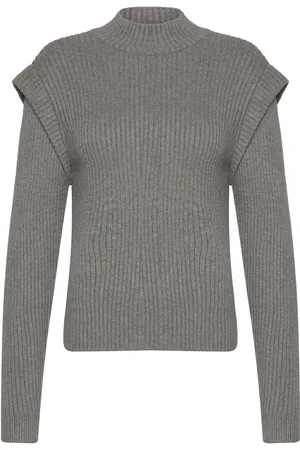 Minus Avaline Knit Pullover 2 Tops Knitwear Jumpers Grey