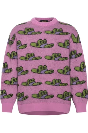 Stan Ray Knitted Sweater Tops Knitwear Round Necks Pink