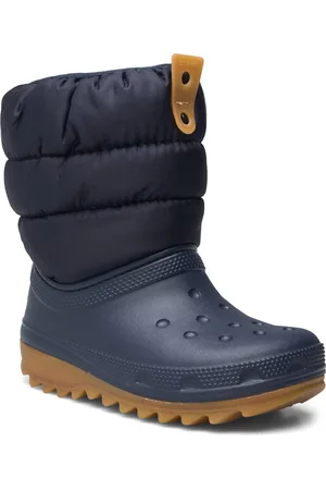 Crocs Classic Neo Puff Boot K Vinterstøvler Pull On Navy