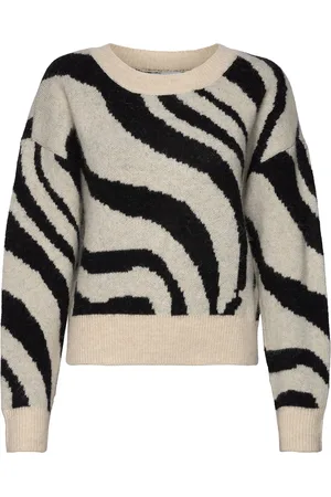 Minus Msmelima Knit Pullover Tops Knitwear Jumpers Cream