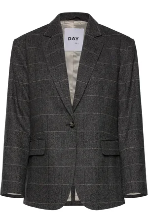 DAY Birger et Mikkelsen Hester - All Time Check Blazers Single Breasted Blazers Grey